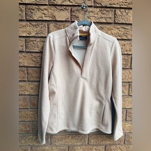 Under Armour Rose Wintersweet Grid‎ 1/2 Zip Pullover Knit Fleece